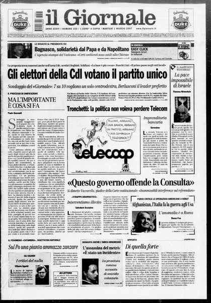 Il giornale : quotidiano del mattino